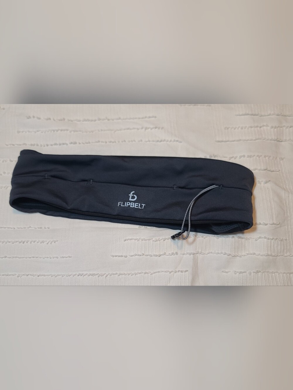 FlipBelt Running Belt Small Black Drawstring 4 Pockets